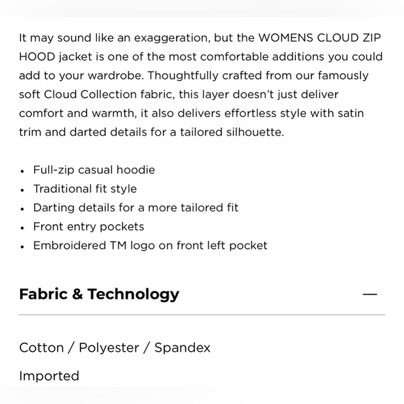 TRAVIS MATTHEW Small Heathered Navy Cloud Fleece Full Zip Hoodie Orig $139 - Picture 4 of 13